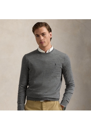 Slim Fit Washable Wool Crewneck Jumper