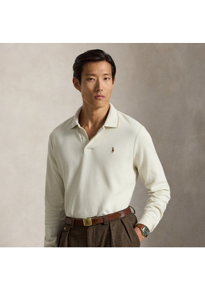 Double-Knit Polo-Collar Pullover
