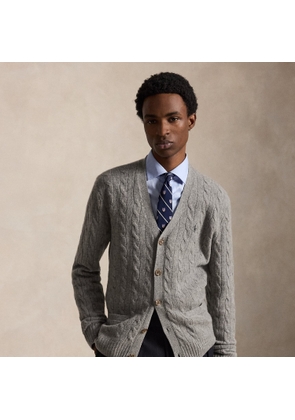 Cable-Knit Wool-Cashmere Cardigan