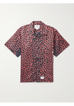 WTAPS - Night Vision Camp-Collar Leopard-Print Cotton-Twill Shirt - Men - Pink - S