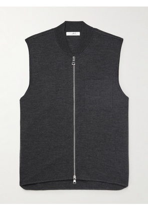 Mr P. - Double-Faced Merino Wool-Blend Gilet - Men - Gray - M
