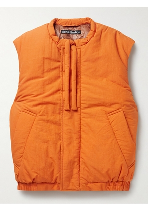 Acne Studios - Osal Padded Nylon and Lyocell-Blend Gilet - Men - Orange - XS