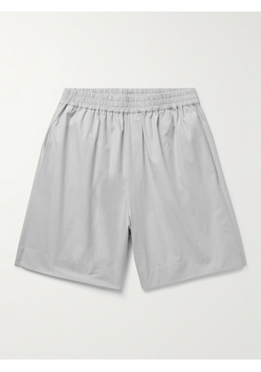 Studio Nicholson - Kite Wide-Leg Cotton-Poplin Shorts - Men - Gray - S