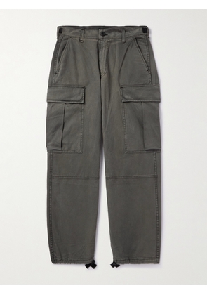 Cherry Los Angeles - Straight-Leg Cotton-Twill Cargo Trousers - Men - Gray - XS