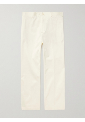 Acne Studios - Pilos Straight-Leg Cotton-Twill Trousers - Men - White - IT 44