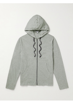 James Perse - Cotton-Jersey Zip-Up Hoodie - Men - Gray - 1