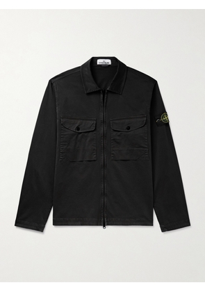Stone Island - Logo-Appliquéd Cotton-Blend Twill Jacket - Men - Black - S