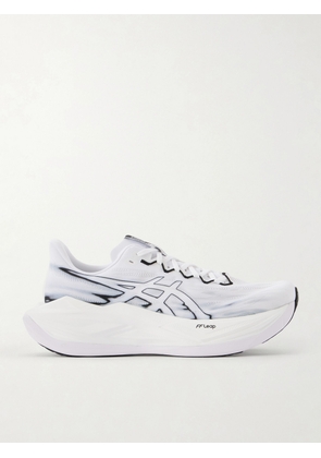 Asics - SUPERBLAST 3 Rubber-Trimmed Mesh Running Shoes - Men - White - UK 6