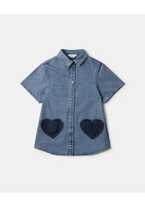 Stella McCartney - Heart Pocket Denim Dress, , Size: 3