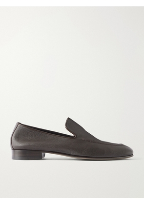 Manolo Blahnik - Truro Full-Grain Leather Loafers - Men - Brown - UK 6