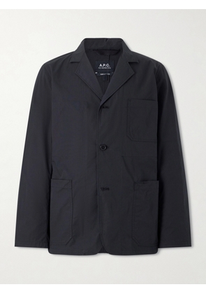A.P.C. - Phil Organic Cotton-Gabardine Blazer - Men - Black - XS