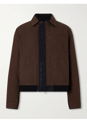 Sacai - Reversible Nylon Bomber Jacket - Men - Brown - 1