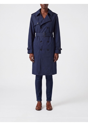 E. L.V. DENIM Coat Woman color Blue