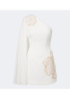 Rebecca Vallance Sequined one-shoulder minidress