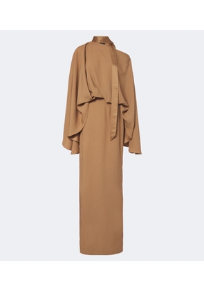 Taller Marmo Brooks scarf-detail crepe cady maxi dress
