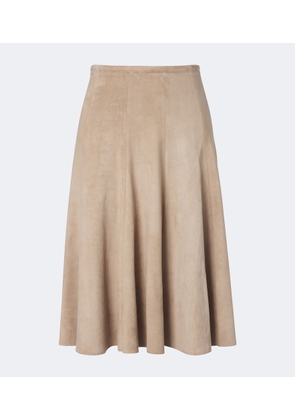 Stouls Sabrina suede midi skirt