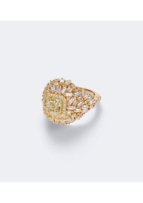 Suzanne Kalan 18kt gold ring with diamonds