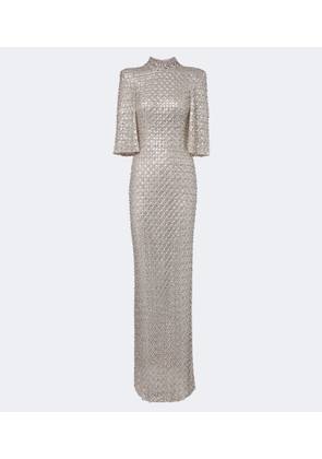 Jenny Packham Sedona embellished mesh gown