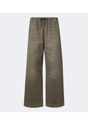 Acne Studios Cotton twill wide-leg pants