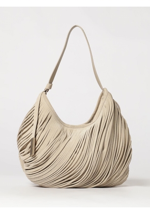 EMPORIO ARMANI Suede Leather Shoulder Bag with Removable Pouch