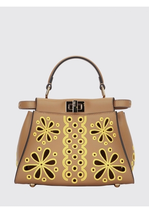 FENDI Peekaboo Floral Mini Tote Handbag