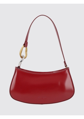 STAUD Ollie Rounded Brushed Leather Shoulder Bag