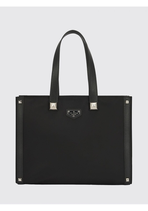 PHILIPP PLEIN Nylon Tote Bag with Printed Logo and Zip Closure