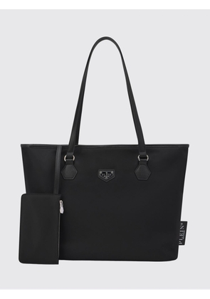 PHILIPP PLEIN Nylon Tote Bag with Double Handle and Removable Inner Pouch