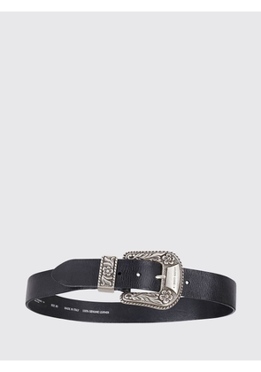 GOLDEN GOOSE Adjustable Cowhide Leather Belt with Pin Buckle