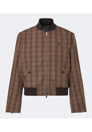 Wales Bonner Axis checked virgin wool jacket