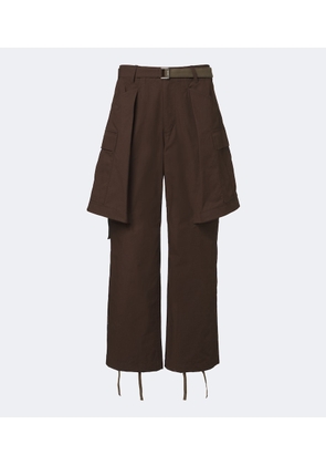 Sacai Cotton-blend ripstop cargo pants