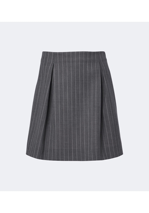 Valentino Pinstripe virgin wool miniskirt