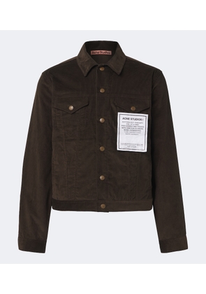 Acne Studios Patch-applique cotton corduroy jacket