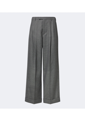 Valentino Herringbone wide-leg pants