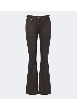 7 For All Mankind The Leggy bootcut coated jeans