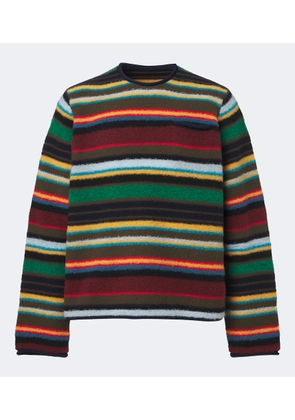 Sacai Striped wool-blend sweater