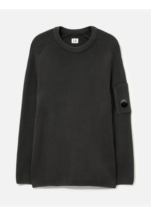 Full Rib Cotton Crewneck Lens Sweater