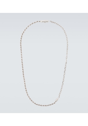 Bottega Veneta Sterling silver chain necklace
