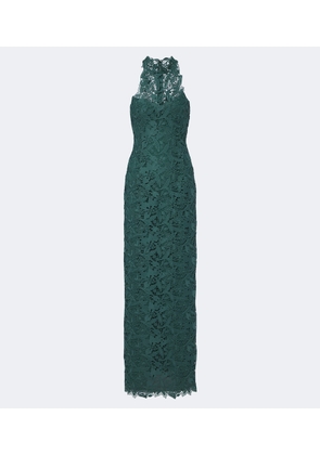 Monique Lhuillier Halterneck lace gown