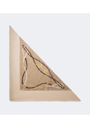 Gucci GG silk twill scarf