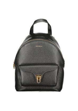 Coccinelle Black Leather Women Backpack