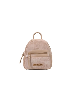 Love Moschino Beige Polyester Backpack