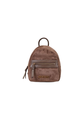 Love Moschino Brown Polyester Backpack