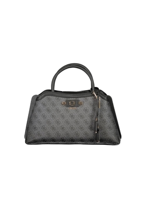 Guess Jeans Nero Poliuretano Women's Bag with Handles and Adjustable Strap