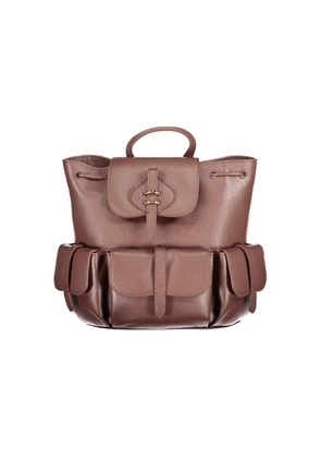 Coccinelle Brown Leather Backpack