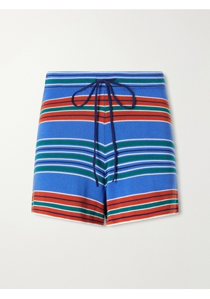 Faithfull - Carlo Striped Jersey Shorts - Blue - x small,small,medium,large,x large,xx large