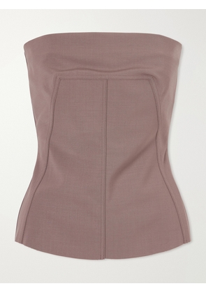 Rick Owens - Strapless Wool-blend Bustier Top - Purple - IT38,IT40,IT42,IT44,IT46,IT48