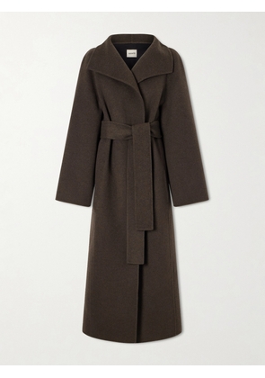 KHAITE - Romare Belted Double-face Wool Coat - Green - x small,small,medium,large