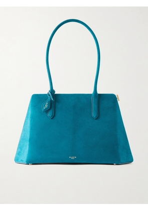 Alaïa - Prisme Suede Shoulder Bag - Blue - One size