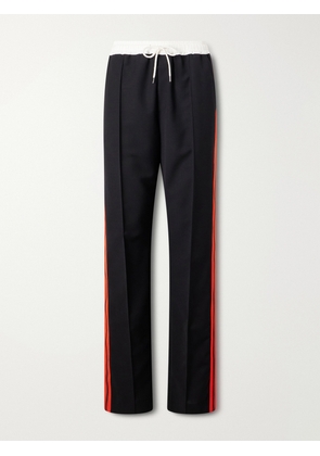 Wales Bonner - Energy Striped Wool Track Pants - Black - x small,small,medium,large,x large